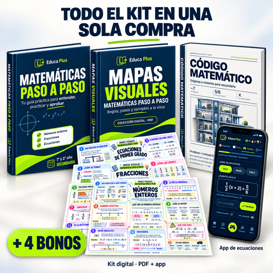 Matemáticas Paso a Paso — Kit Completo