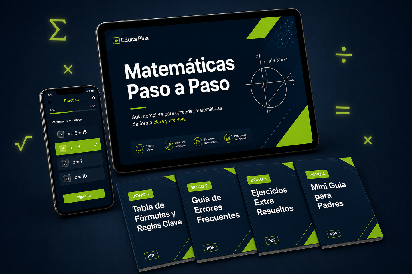 Matemáticas Paso a Paso — Kit Completo